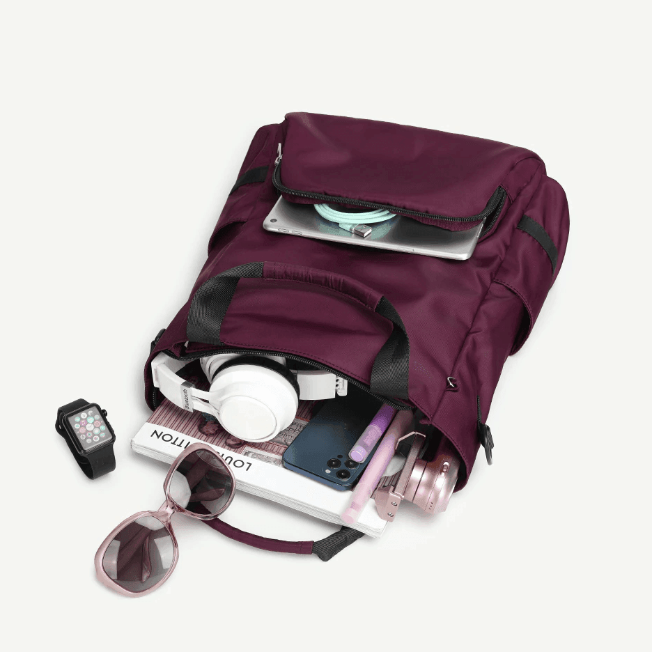 תיק רק תכליתי בגימור עמיד למים ובחלוקת פטנט של תאים להופעה נשית מנצחת - לה איסלה