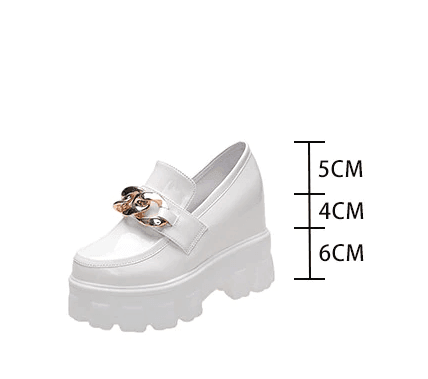 מוקסין פלטפורמה מהפנט באיתום רחב ונוח ובשילוב רצועת צמה מזהב ללוק נשי נוכח - לה איסלה