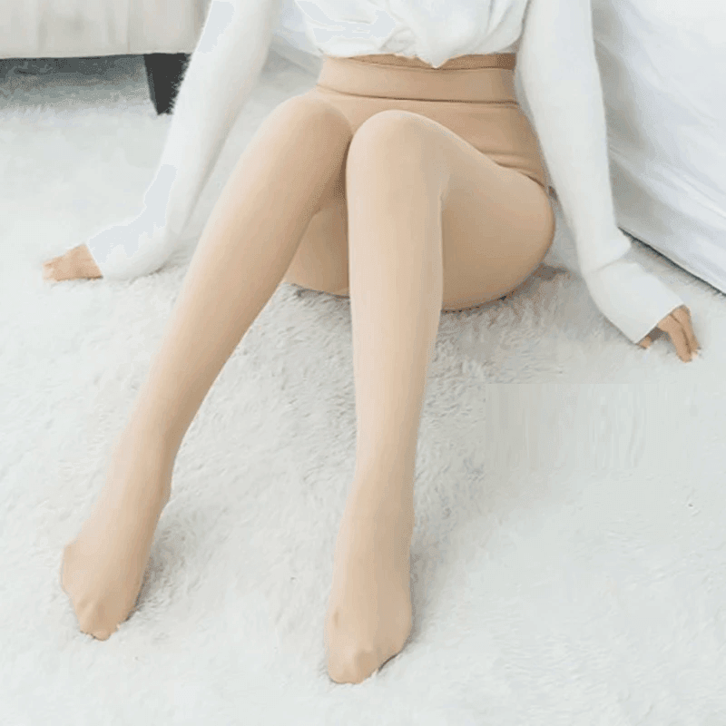 זוג גרביונים תרמים לחורף בחימום פרוותי נעים להופעה נשית מחטבת וללוק מקסים - לה איסלה