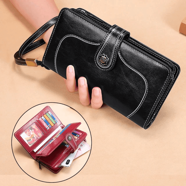 ארנק עור איטלקי בגימור אתני משגע ללוק שאי אפשר להתעלם ממנו - לה איסלה