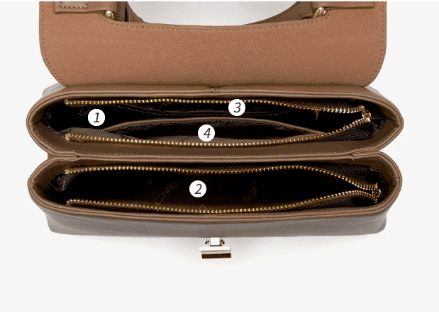 תיק עור של מעצב מאיטליה בגימור נשי משובח להופעה של אישה אלגנטית ונבונה - לה איסלה