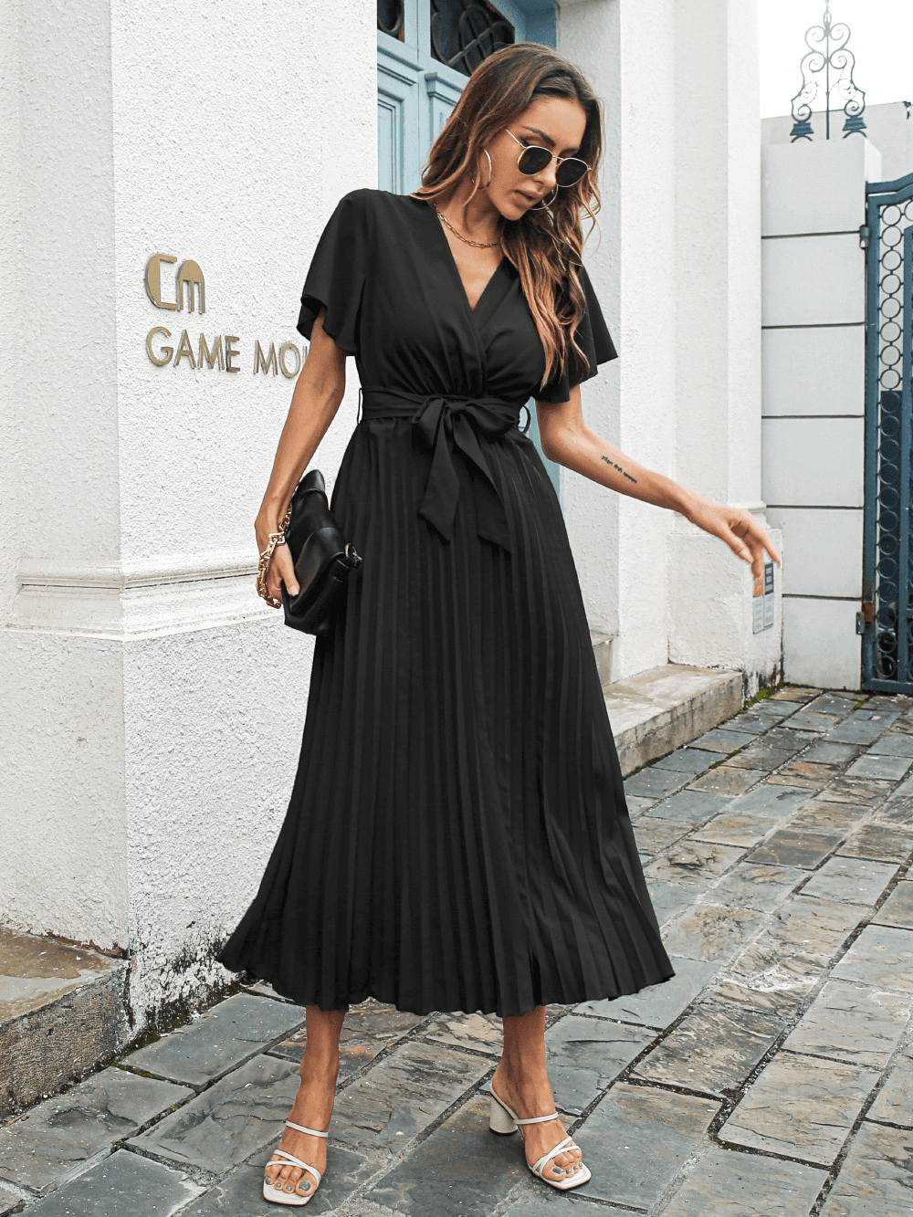 שמלת מעטפת מקסי בסגנון קשירה מעניין ללוק אופנתי ממילאנו ולהופעה מנצחת שלך - לה איסלה