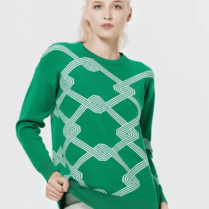 סריג מרשים של מעצב איטלקי בגימור צורות גאומטריות להופעה נשית מדוייקת - לה איסלה