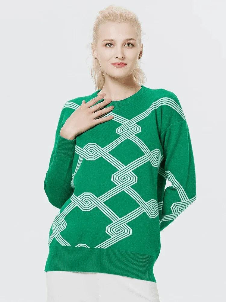 סריג מרשים של מעצב איטלקי בגימור צורות גאומטריות להופעה נשית מדוייקת - לה איסלה