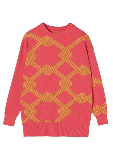 סריג מרשים של מעצב איטלקי בגימור צורות גאומטריות להופעה נשית מדוייקת - לה איסלה