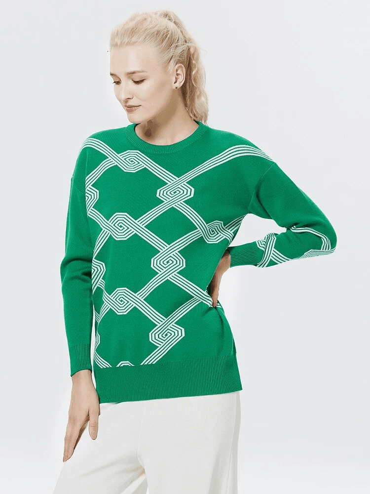 סריג מרשים של מעצב איטלקי בגימור צורות גאומטריות להופעה נשית מדוייקת - לה איסלה