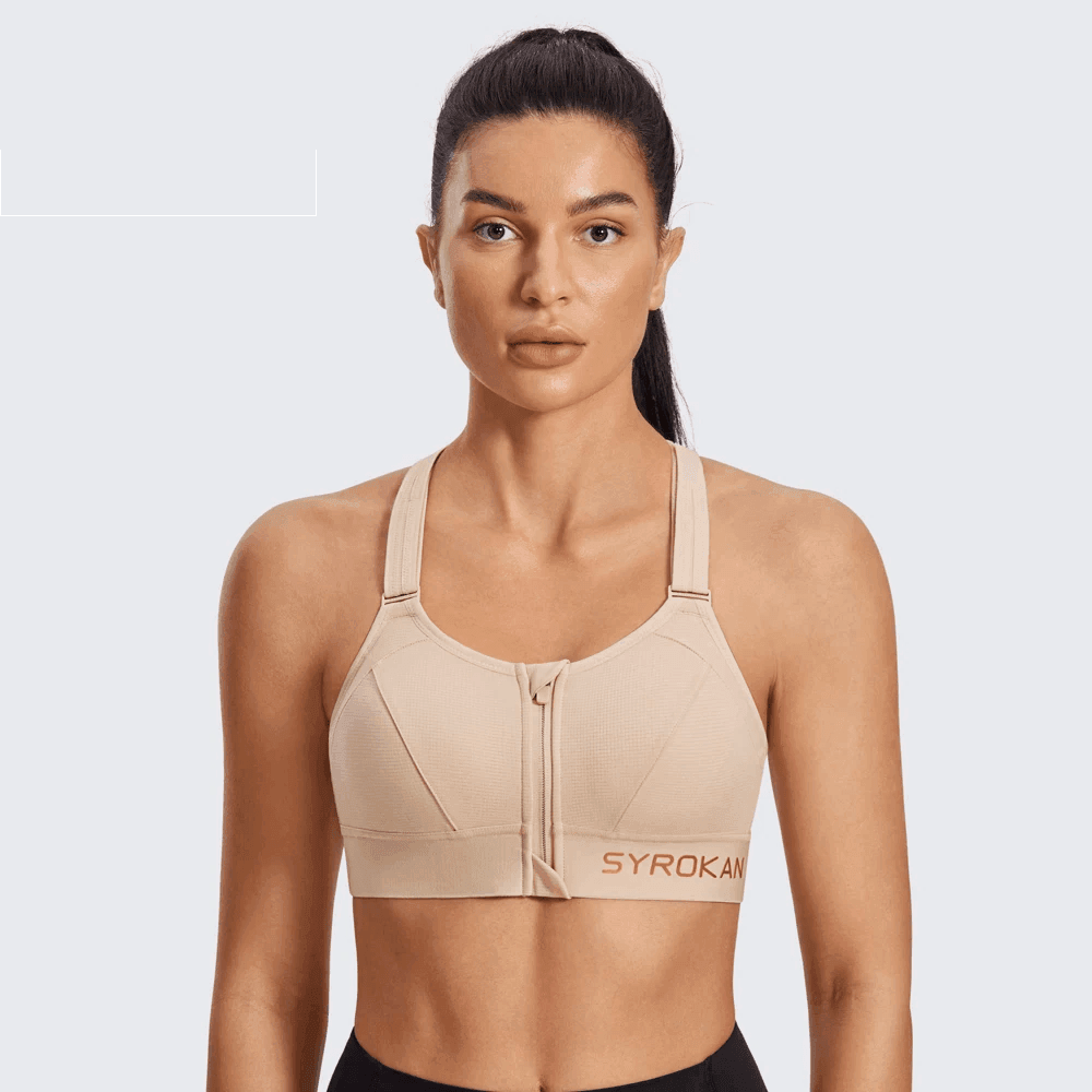 חזיית ספורט חכמה בסגירה קידמית שמחזקת את הגב לאישה שרוצה ביטחון - לה איסלה