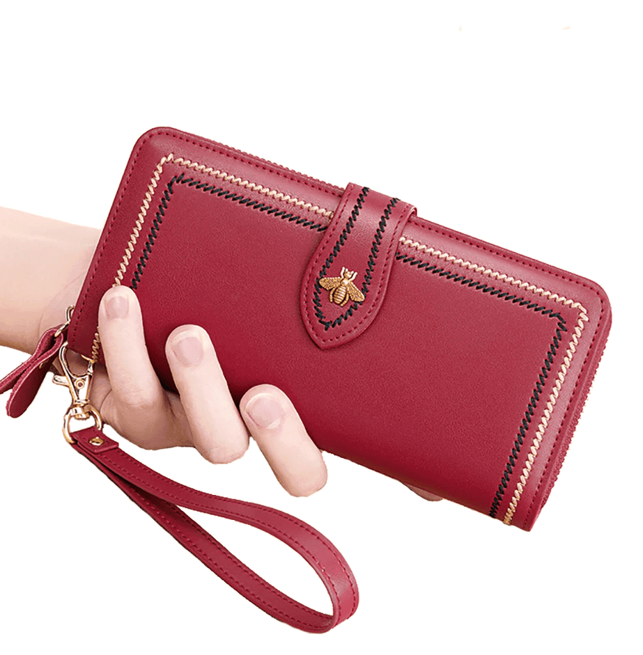 ארנק עור מקורי בחלוקת פטנט נוחה של תאים ללוק אופנתי ייחודי ולהופעה פרקטית - לה איסלה