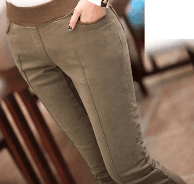 מכנס סקיני סטרצ' בגימור פנימי מחמם לעונה הקרה להופעה שתרגישי בה תמיד לוהטת - לה איסלה