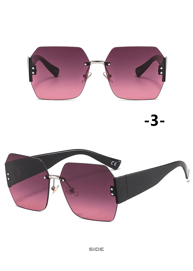 משקפי שמש של מעבצ איטלקי בגימור פרחוני מיוחד להופעה נשית צבעונית וללוק מושך - לה איסלה