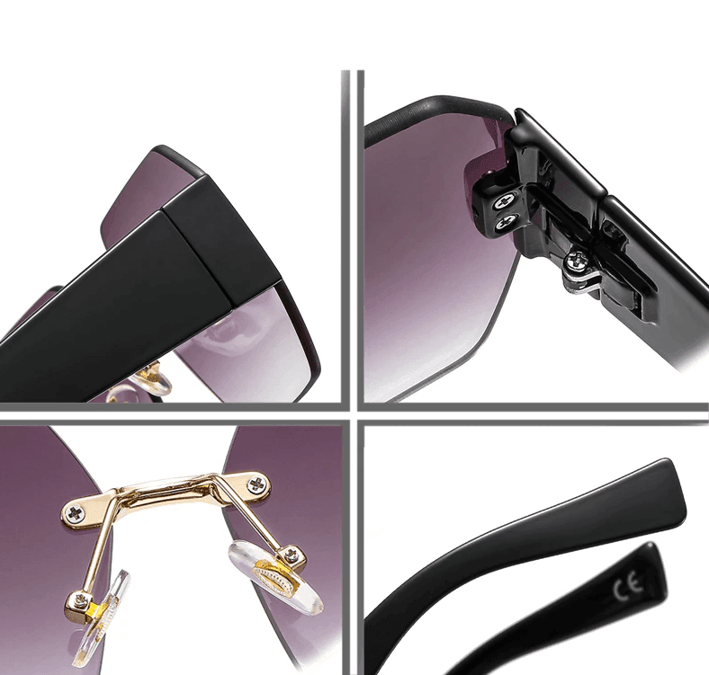 משקפי שמש של מעבצ איטלקי בגימור פרחוני מיוחד להופעה נשית צבעונית וללוק מושך - לה איסלה