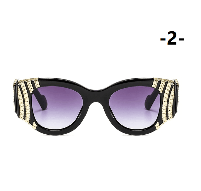 משקפי שמש בעיטורי זהב מרשימים ללוק אגלנטי ולהופעה נשית שמרימה לך את הלוק - לה איסלה