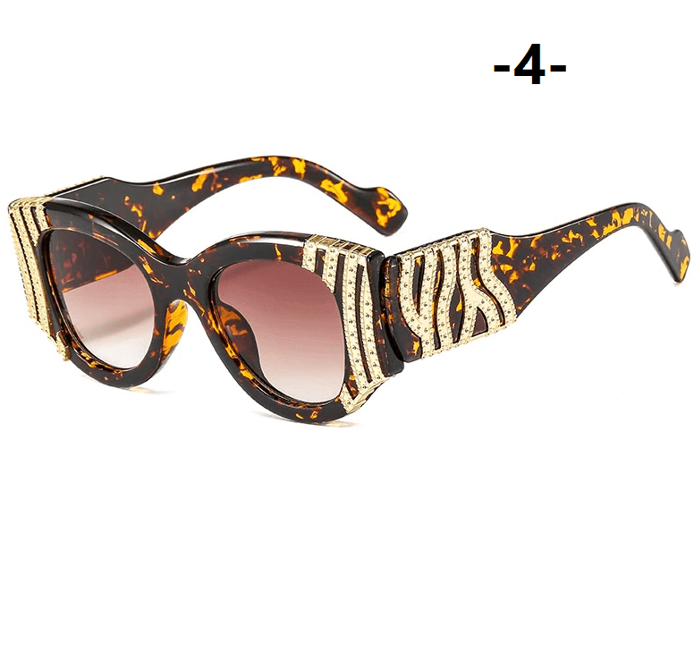 משקפי שמש בעיטורי זהב מרשימים ללוק אגלנטי ולהופעה נשית שמרימה לך את הלוק - לה איסלה