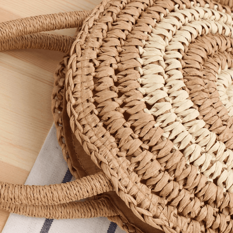 תיק קש בסיגנון בוהמי עתיק ללוק נשי שמתאים לקיץ להופעה נשית מדהימה וממגנטת - לה איסלה