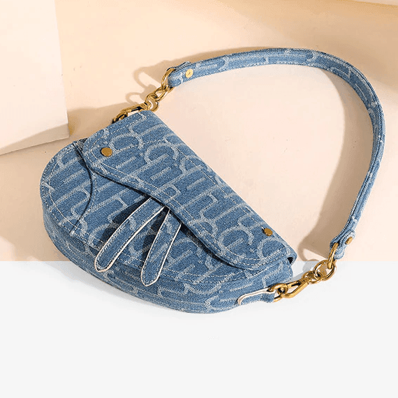 תיק ג'ינס יוקרתי ליציאות בגימור אלגנטי מתחכם להופעה נשית מדוייקת ויפה - לה איסלה