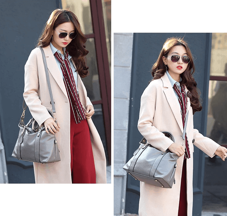 תיק צד לנשיאה גם ביד בחלוקה רבה ולא מתחכמת של תאים ללוק נשי עוצמתי - לה איסלה