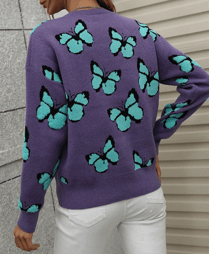 סריג פרפרים של מעצב איטלקי בגימור מחמם ללוק של אישה מהפנטת וממגנטת - לה איסלה