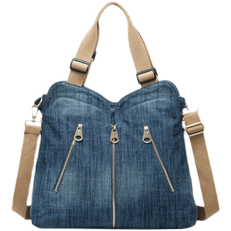 תיק ג'ינס לנשיאה על הכתף או על הצד בגיזרה מושלמת להופעה נשית אופנתית - לה איסלה