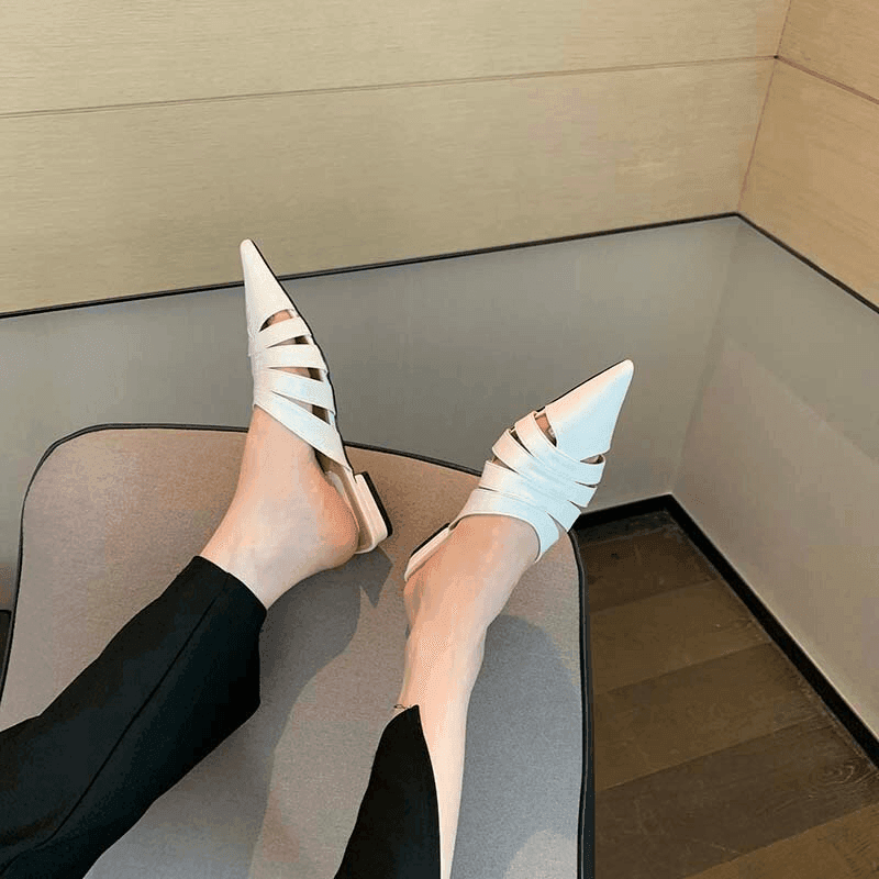 מוקסין שפיץ פתוח מאחור ביבוא איטלקי להופעה נשית משגעת וללוק שיגרוף מחמאות - לה איסלה