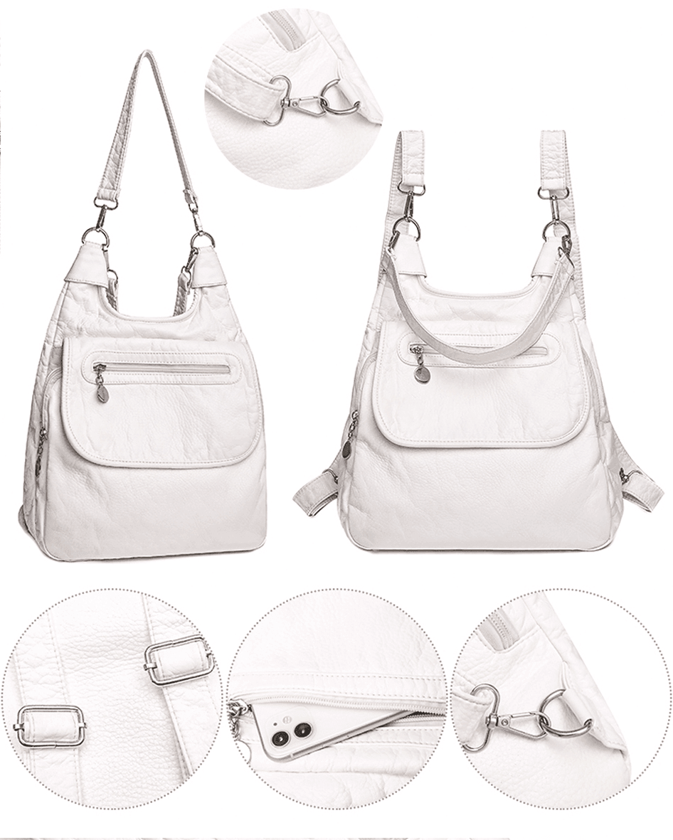 תיק פטנט בגיזרה נשית אורטופדית לגב עם אופציה לנשיאה בכמה מצבים ללוק אופנתי - לה איסלה