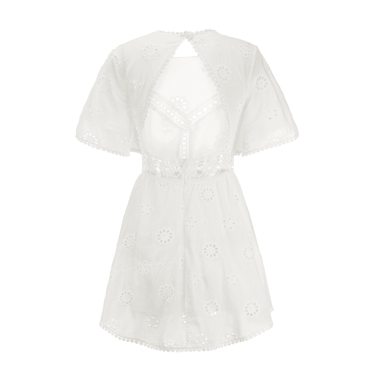 שמלה לבנה מושלמת לשבועות בגיזרת תחרה פרחונית ללוק של אישה שמבינה באופנה - לה איסלה