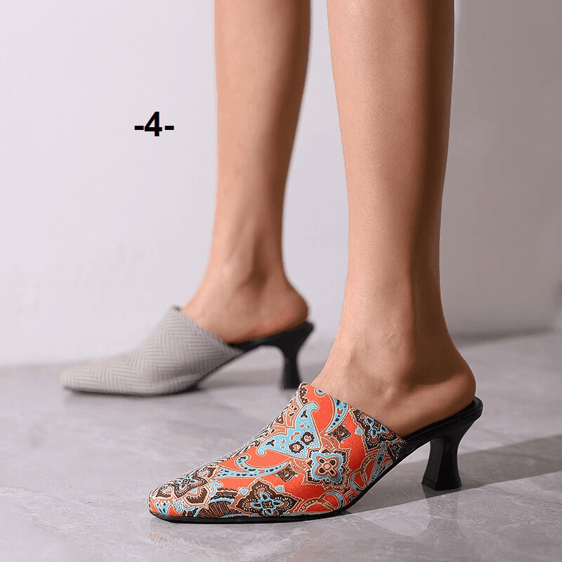 כפכף שפיצי מרשים מצרפת של מעצב ידוע באימום נוח לרגל ללוק נשי מרהיב - לה איסלה