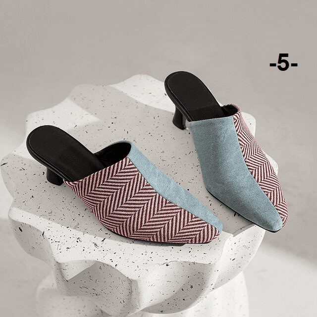 כפכף שפיצי מרשים מצרפת של מעצב ידוע באימום נוח לרגל ללוק נשי מרהיב - לה איסלה