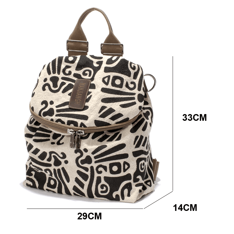 תיק קז'ואל מושלם בגימור אופנתי בצבעי חאקי בגיזרה נשית מכילה ובחלוקה רבה של תאים - לה איסלה