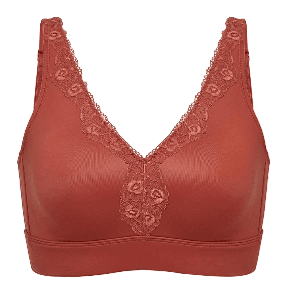 חזייה עוטפת ללא עצם במבנה שמחזיק את השד ובגימור נשי מתחרה עדינה ואופנתית - לה איסלה