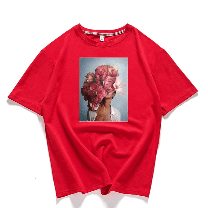 טי שירט מדליקה מכותנה בגיזרת לוס מגניבה בהדפס נשי פמיניסטי - לה איסלה