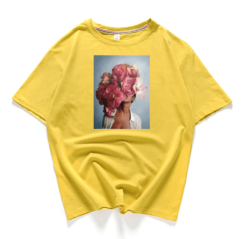 טי שירט מדליקה מכותנה בגיזרת לוס מגניבה בהדפס נשי פמיניסטי - לה איסלה