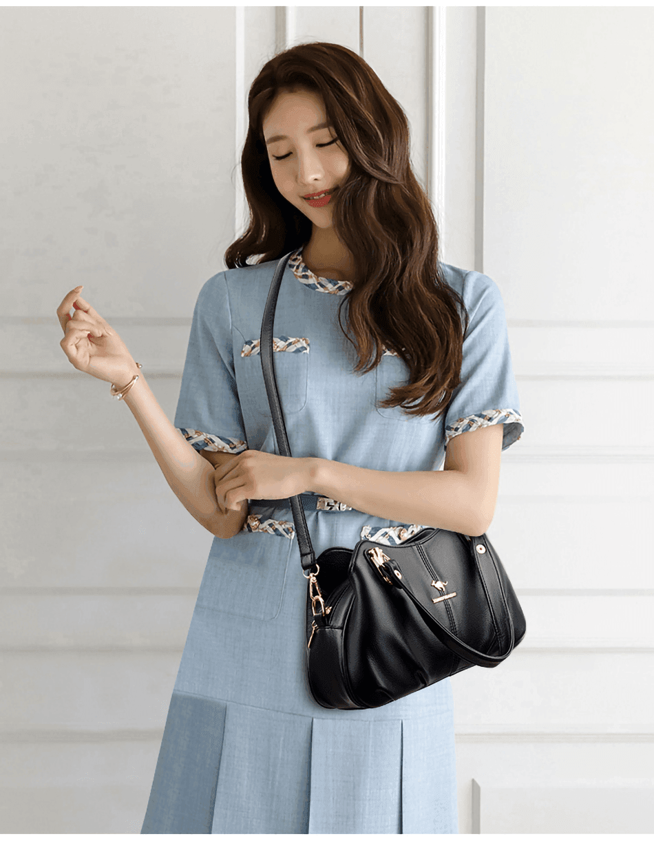 תיק כתף עם אופציה לידיות מפורטוגל בגיזרה נשית אופנתית ומושכת - לה איסלה