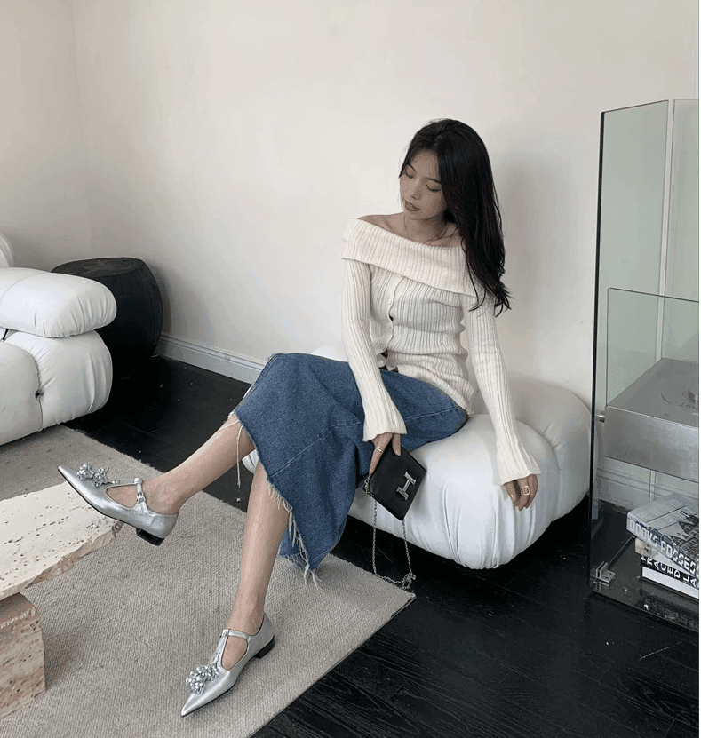 נעל בובה שפיצית עם פרנזים ללוק נשי מרהיב ולהופעה מעצימה שתרגישי בה לוהטת - לה איסלה