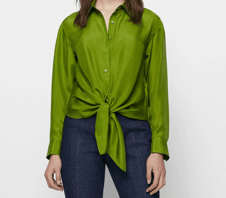 חולצת סטאן בקשירה נשית מהממת בגיזרה עדינה ומהפנטת ללוק ה-י-ס-ט-ר-י - לה איסלה