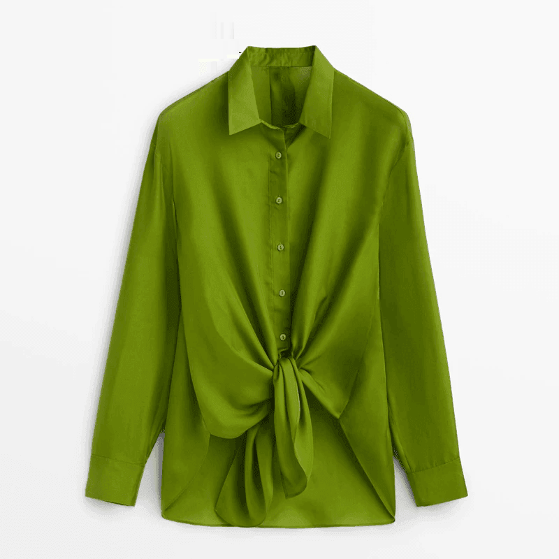 חולצת סטאן בקשירה נשית מהממת בגיזרה עדינה ומהפנטת ללוק ה-י-ס-ט-ר-י - לה איסלה