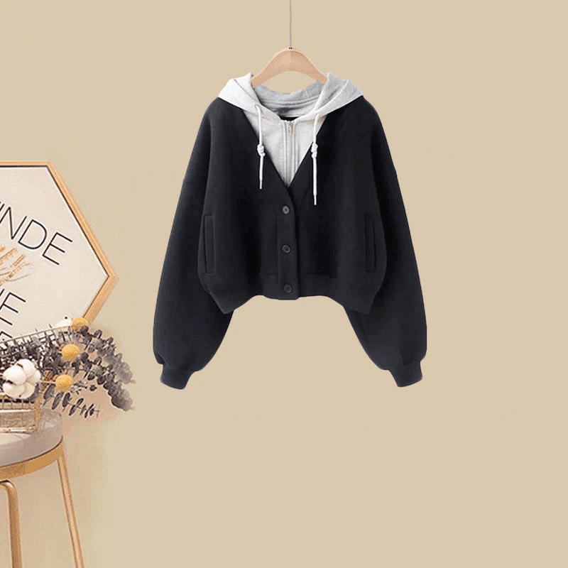 סט כותנה מ-ש-ג-ע בסטייל של אופנת רחוב ספורטיבית ללוק נשי קליל ואופנתי - לה איסלה