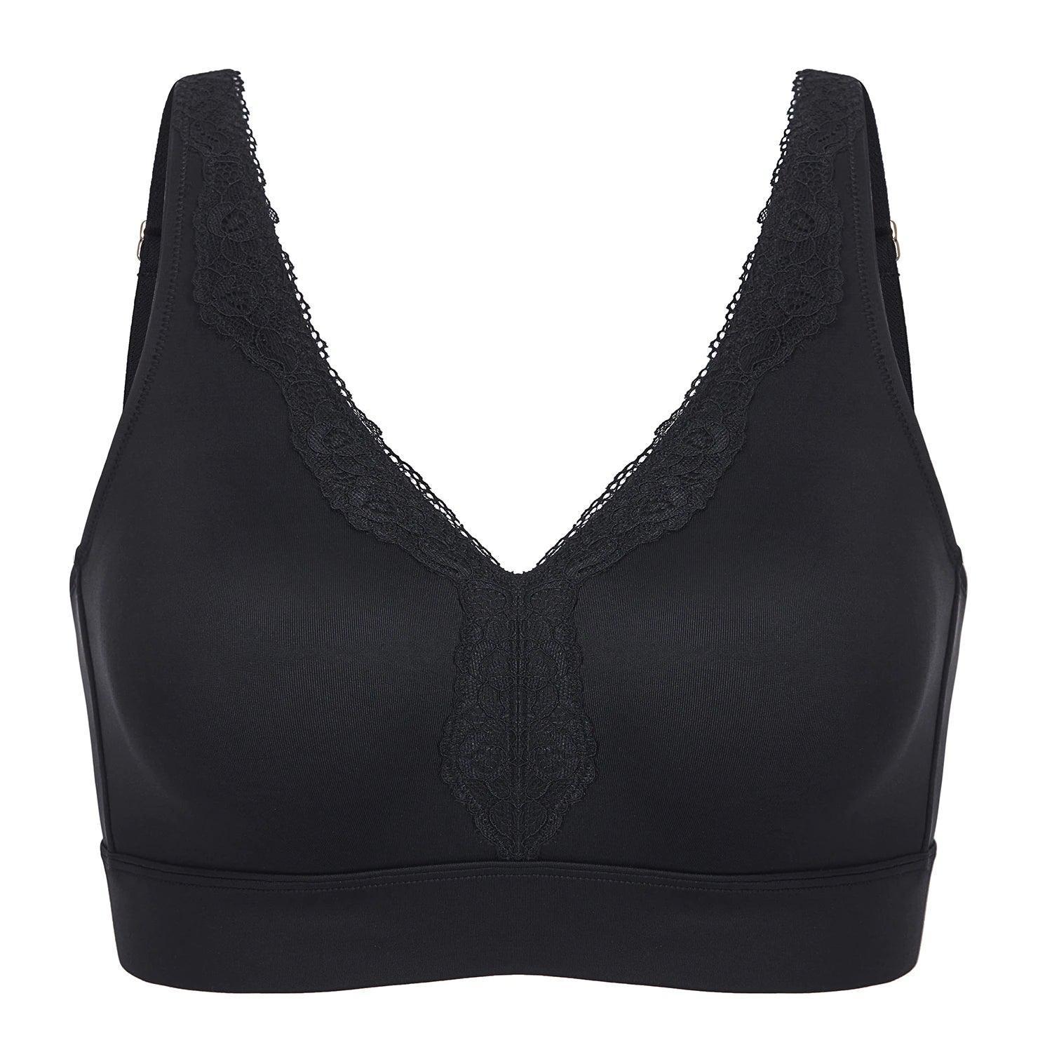 חזייה עוטפת ללא עצם במבנה שמחזיק את השד ובגימור נשי מתחרה עדינה ואופנתית - לה איסלה