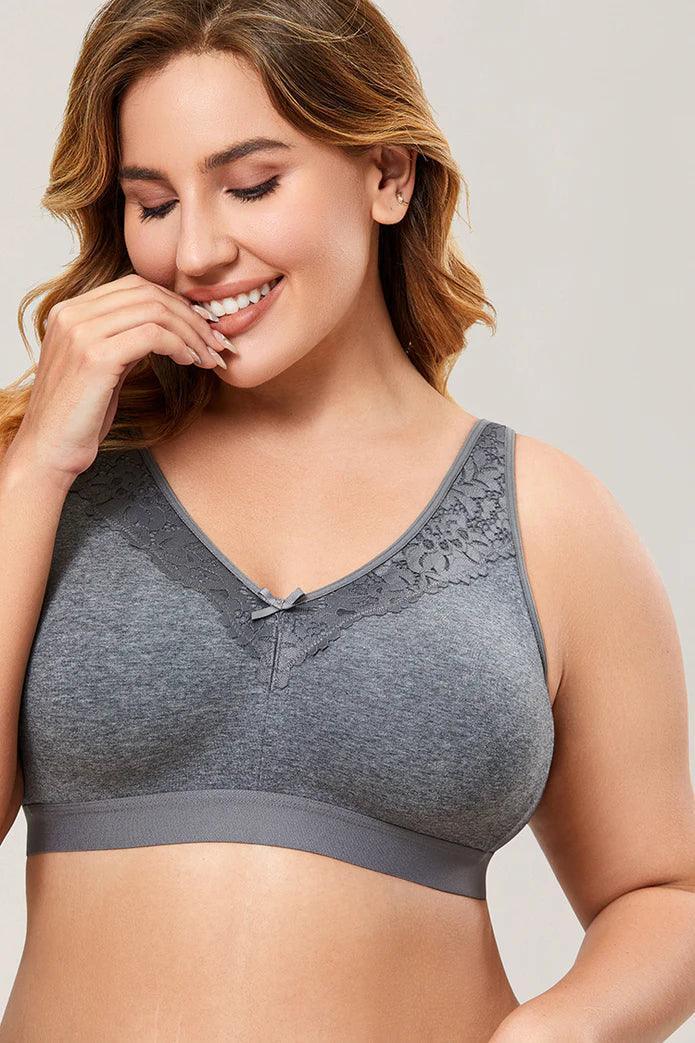 חזיית כותנה מבד נושם ונוח לתמיכה ואחיזה נוחה לגב - לה איסלה