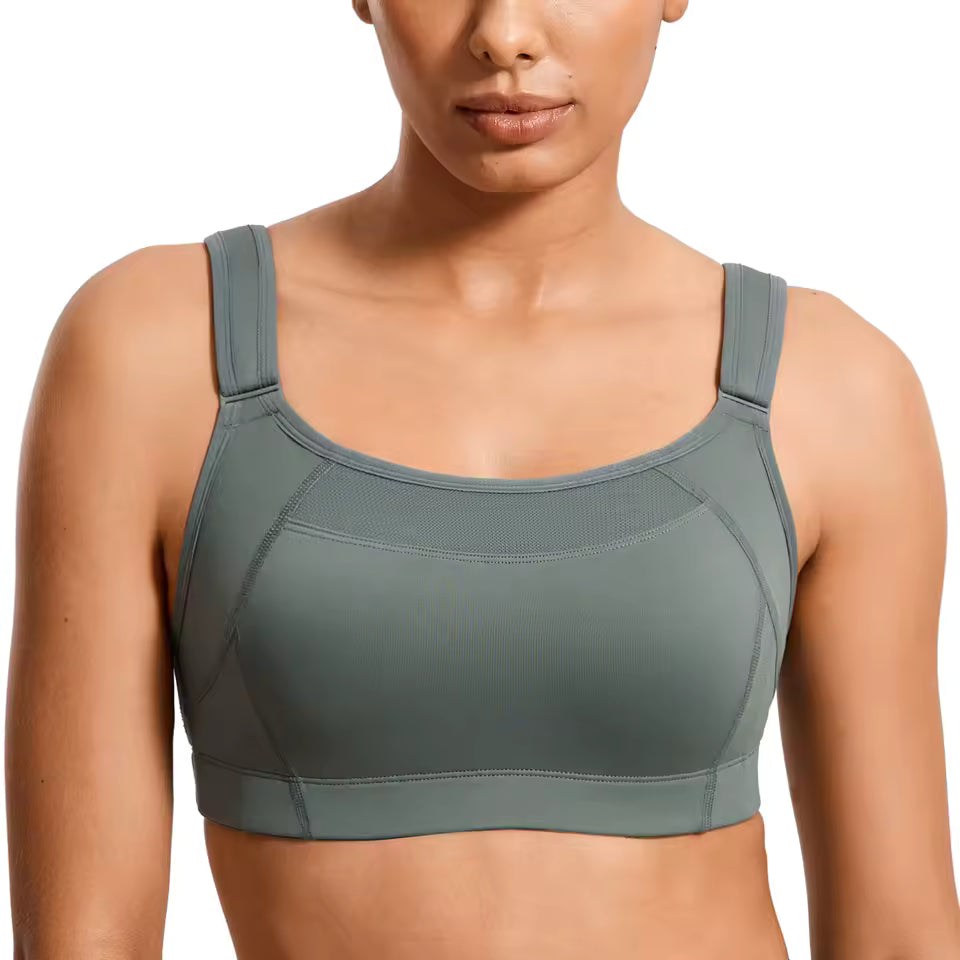 חזיית ספורט ח-ד-ש-ה ואופנתית בגימור שמחזיק את החזה כולו בתמיכה גאונית לגב