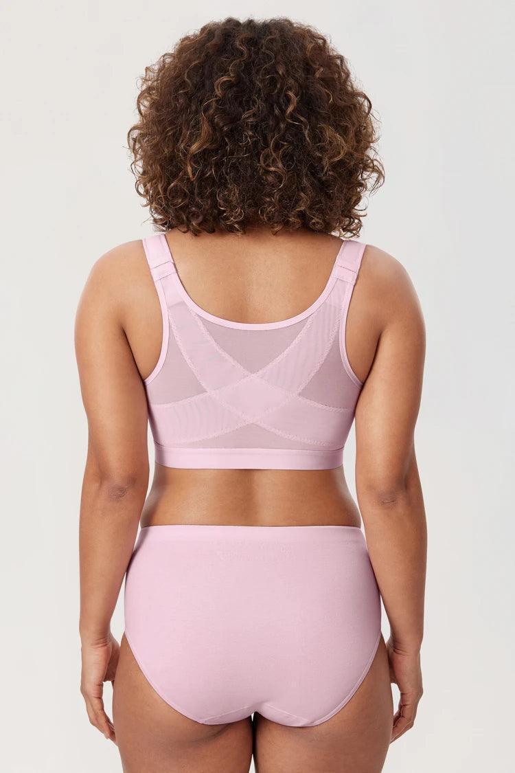 חזיית פטנט בסגירה קדמית עם ריפוד קל X-SHAPE לחזה זקוף - לה איסלה: אופנה וחזיות פרימיום