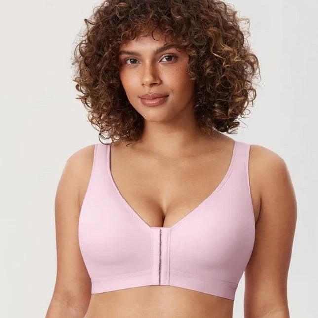 חזיית פטנט בסגירה קדמית עם ריפוד קל X-SHAPE לחזה זקוף - לה איסלה: אופנה וחזיות פרימיום