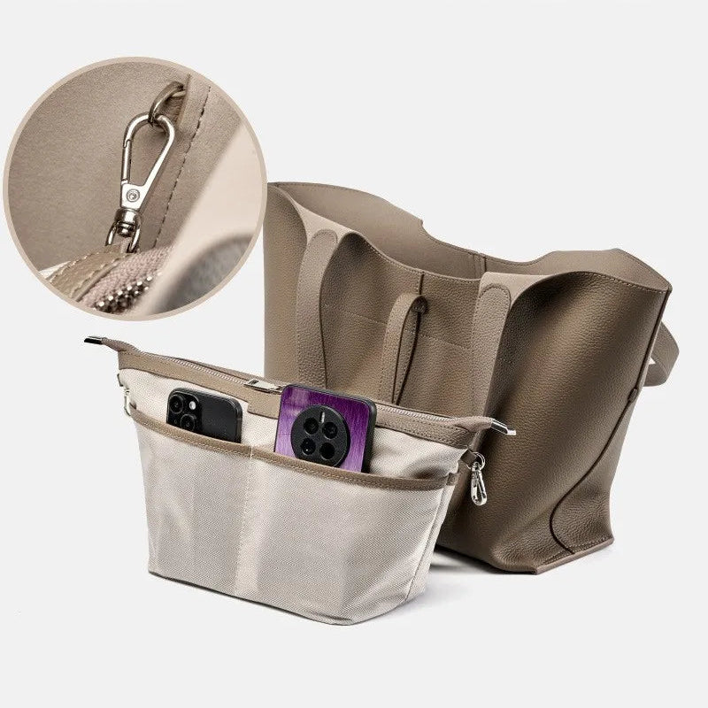 תיק עור מהמם בגימור נשי יוקרתי להופעה של אישה שמשדרת ביטחון