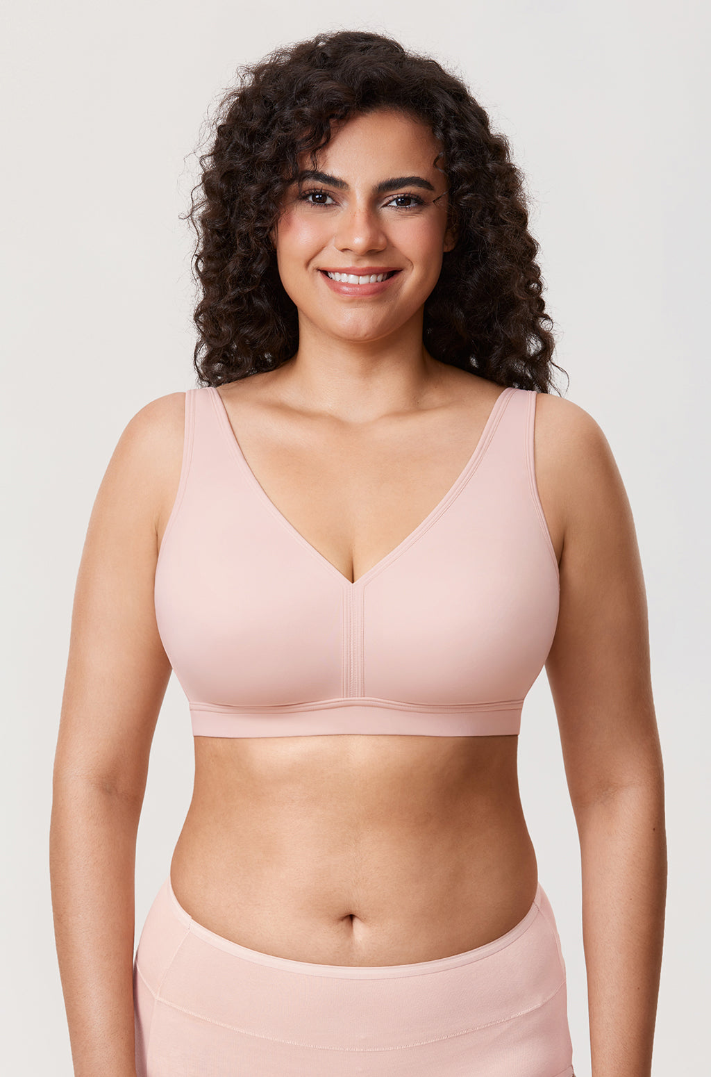 חזייה עמידה ללא עצם בסגירה אחורית אורטופדית להגנה ושמירה על יציבה נכונה