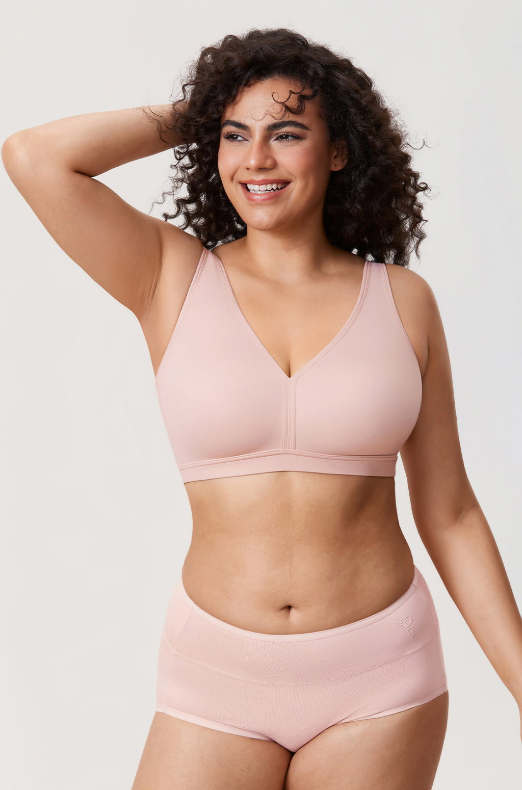 חזייה עמידה ללא עצם בסגירה אחורית אורטופדית להגנה ושמירה על יציבה נכונה