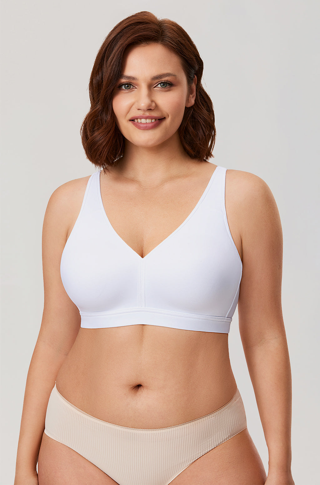 חזיית נוחות ללא עצם בסגירה אחורית אורטופדית להגנה ושמירה על יציבה נכונה