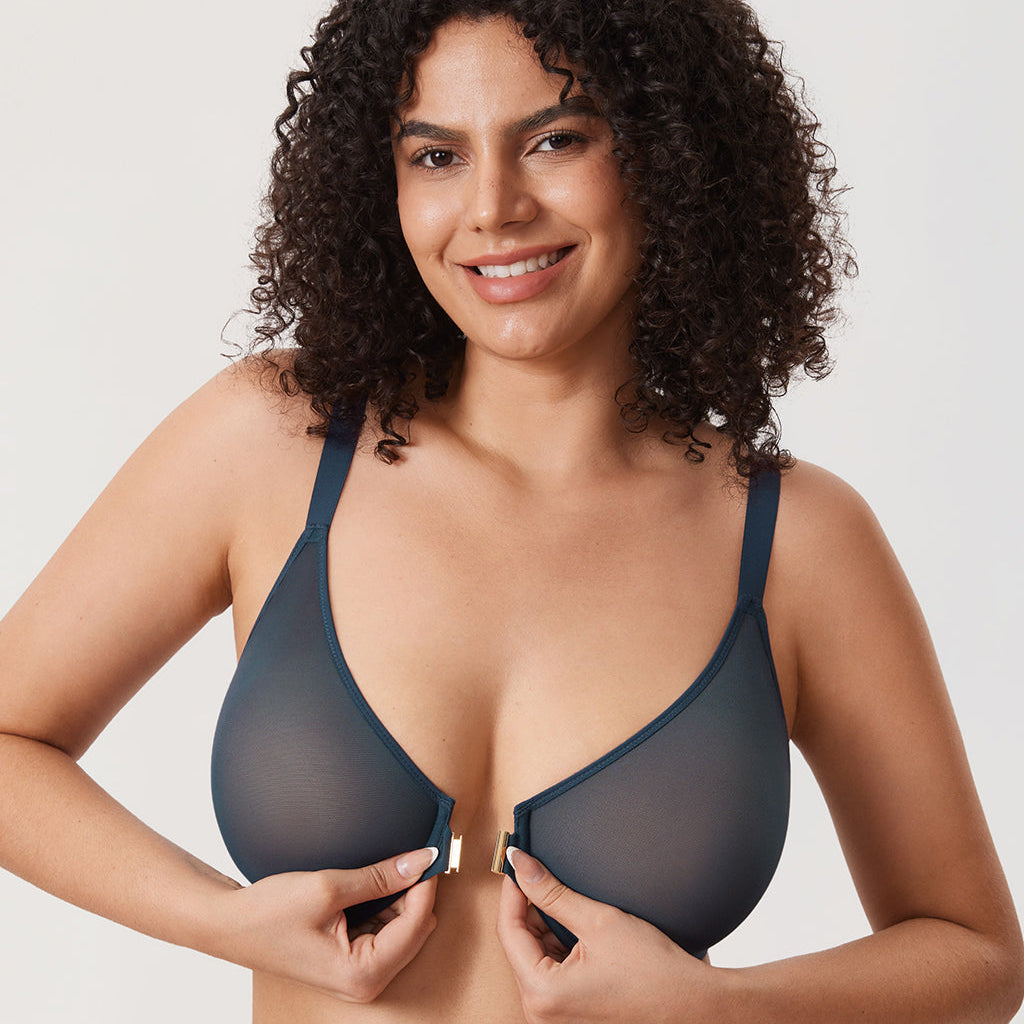 חזיית עצם נשית בסגירה קידמית מהפנטת לתמיכה אורטופדית חכמה לגב