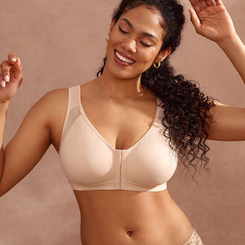 חזיית פטנט בסגירה קדמית פרקטית לאחיזה אורטופדית בגב - במהדורה חדשה